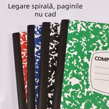 Caiet cu cusătură, copertă moale, hârtie offset dublă, 55 g, 100-200 pagini