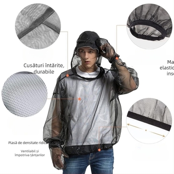 Set de haine cu plasă anti-țânțari pentru camping în aer liber – Poliester, fără montaj, fără uși, stil modern minimalist