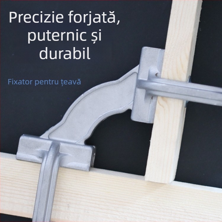 Suport pentru tâmplă cu unghi de 90° și unghi reglabil – dispozitiv rapid de fixare