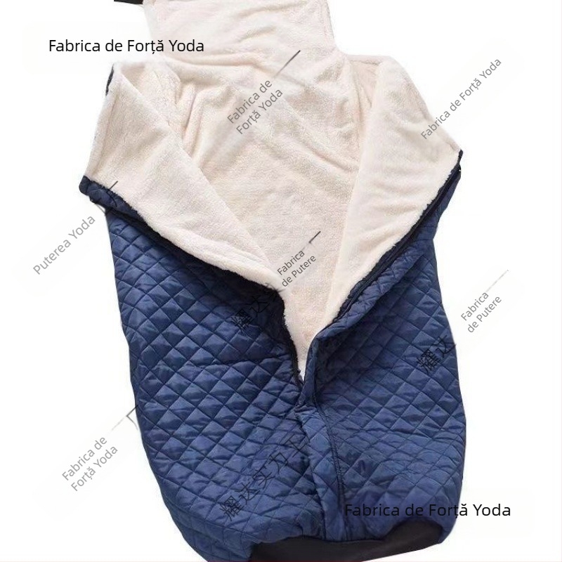 Cuvertură încălzită pentru scaunul cu rotile – protecție pentru picioare împotriva vântului, groasă pentru iarnă