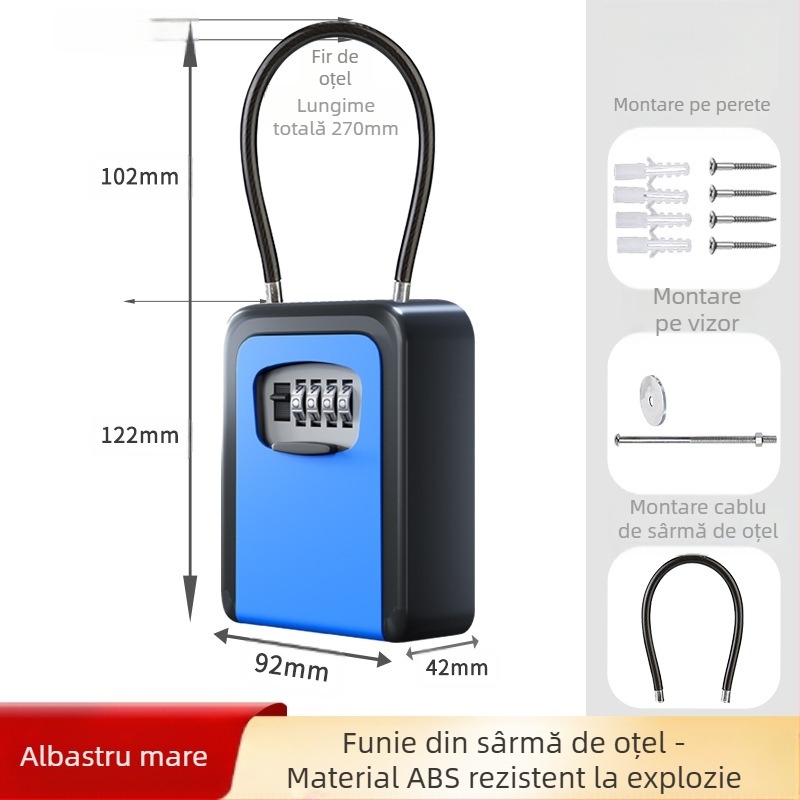 Lacăt cu parolă tip G din oțel aliat, design modern