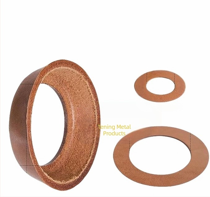 Tip 75 Vas din piele de vițel pentru pompă manuală: piston, tampon din cauciuc, pernă din piele, inel din piele