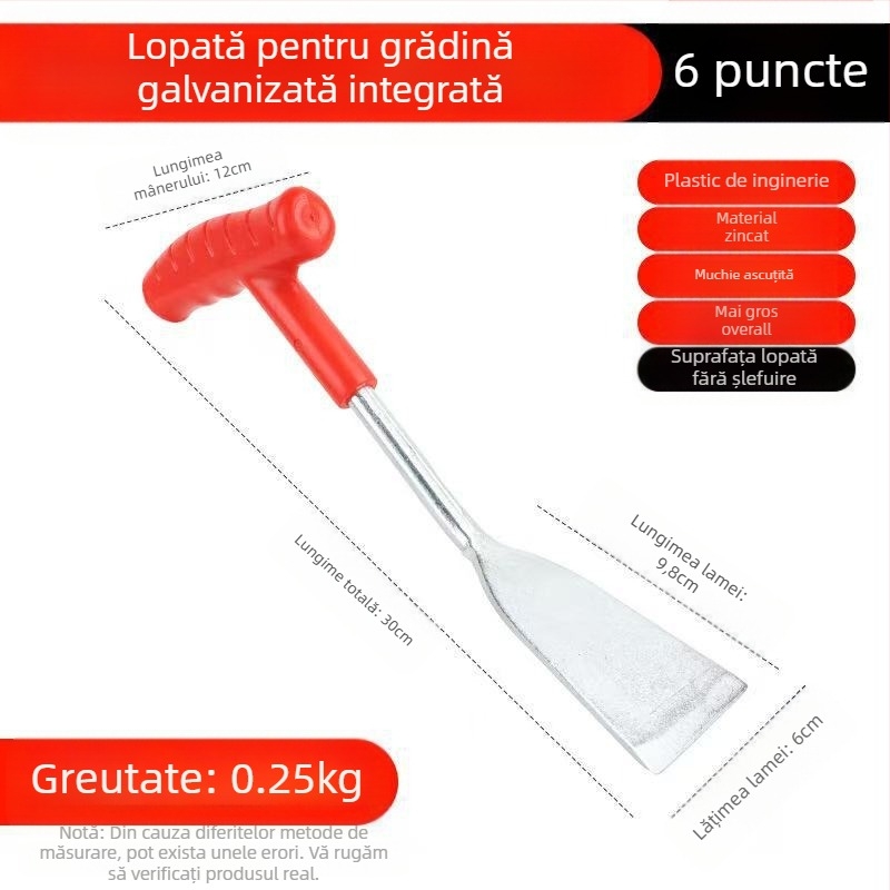 Lopată de grădină pentru săpat usturoi și verdețuri sălbatice – unealtă de mână pentru grădină