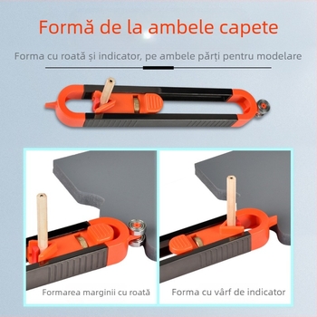 Ghid de contur pentru forme neregulate – Șablon de contur eliptic pentru tâmplărie, dispozitiv multifuncțional Lanzhao