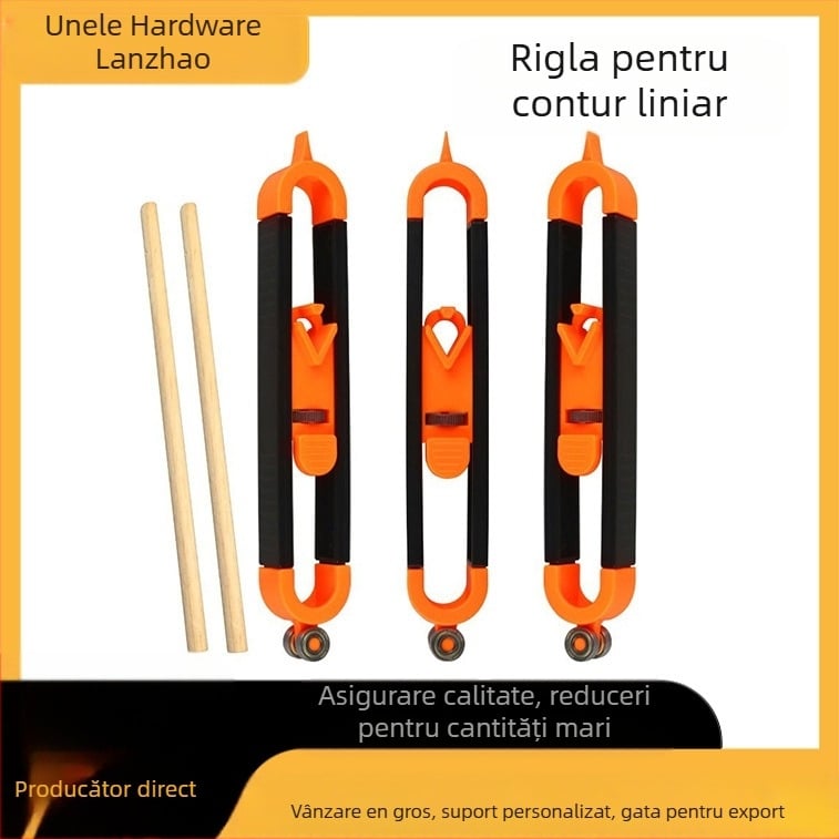 Ghid de contur pentru forme neregulate – Șablon de contur eliptic pentru tâmplărie, dispozitiv multifuncțional Lanzhao