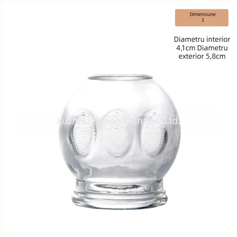 Dispozitiv de cupping cu vid, set din sticlă pentru cupping, pentru uleiuri esențiale, etichetă privată licențiată, imprimare logo disponibilă