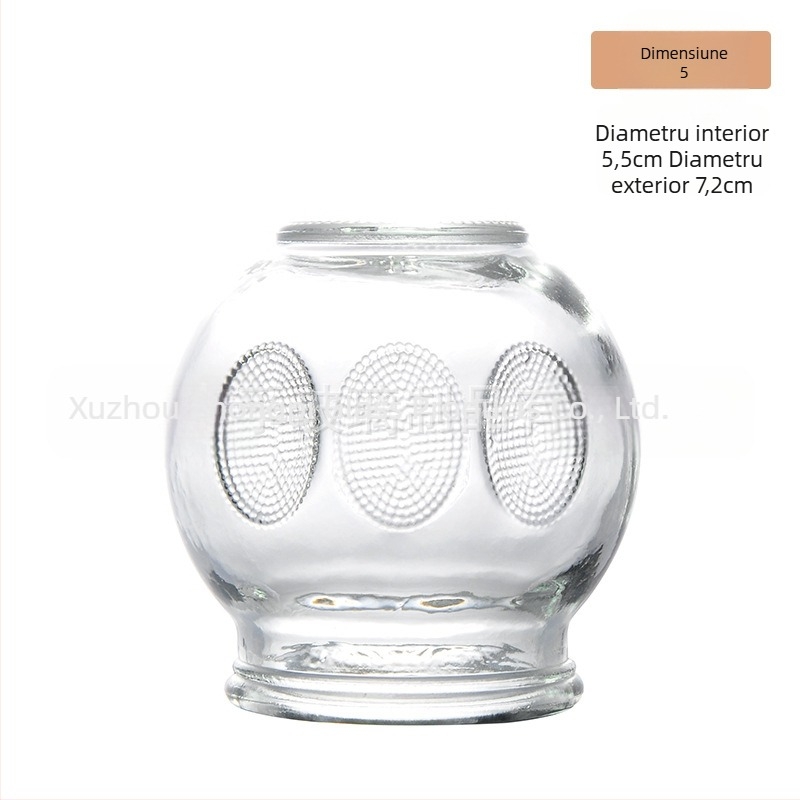Dispozitiv de cupping cu vid, set din sticlă pentru cupping, pentru uleiuri esențiale, etichetă privată licențiată, imprimare logo disponibilă