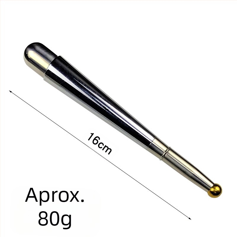 Bețișor magnetic de masaj pentru terapie prin meridiane — oțel inoxidabil, cap de masaj rotund, formă de furcă, aplicare la gât, control de viteză fără trepte