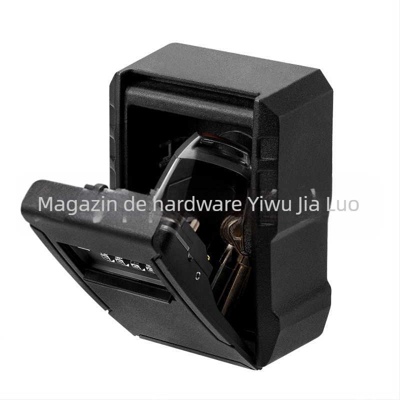 Cutie pentru chei din aliaj de aluminiu, model 817P, tip mașină, grosimea tijei de blocare 5 mm, pentru chei, carduri bancare și carduri de identitate