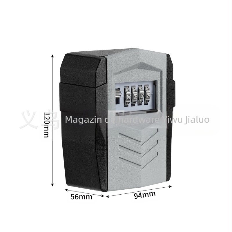 Cutie pentru chei din aliaj de aluminiu, model 817P, tip mașină, grosimea tijei de blocare 5 mm, pentru chei, carduri bancare și carduri de identitate