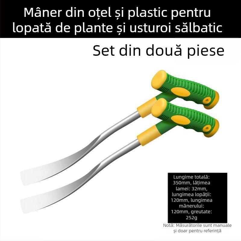Lopată pentru usturoi și legume sălbatice, mâner din oțel, lamă 260 mm lungime, lățime 30 mm, greutate lamă 0,3 kg, Pro-election