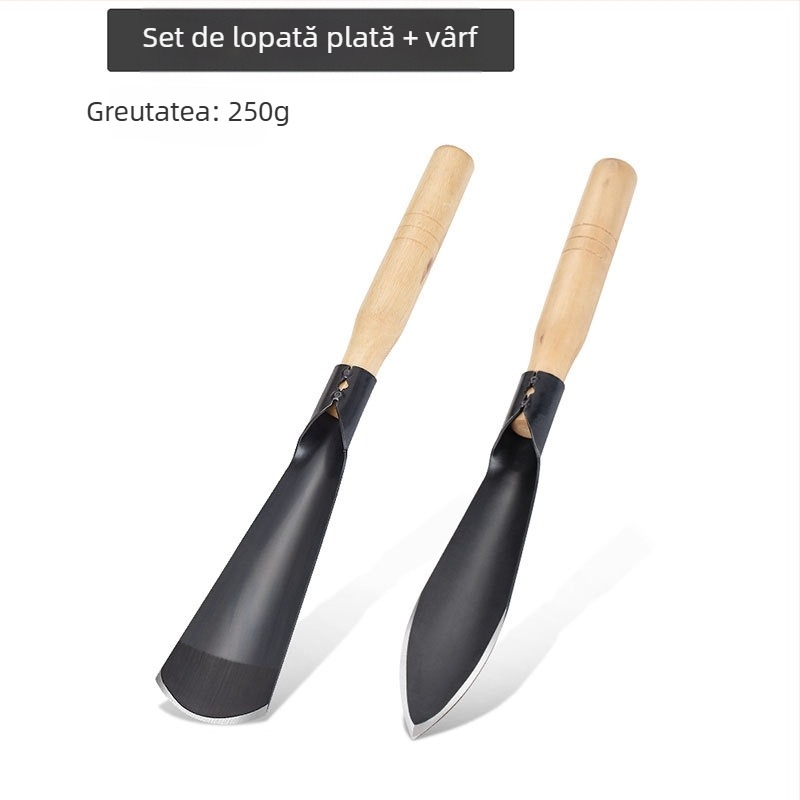 Lopată pentru usturoi și legume sălbatice, mâner din oțel, lamă 260 mm lungime, lățime 30 mm, greutate lamă 0,3 kg, Pro-election