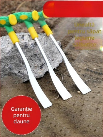 Set de grădinărit din trei piese: lopată mică, sapă și îndepățător de buruieni; Material: Altul; Brand: Create a; Importat: Nu