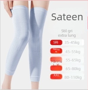 Încălzire unisex pentru genunchi și gleznă, căptușită cu fleece, căldură din cașmir, pentru adulți