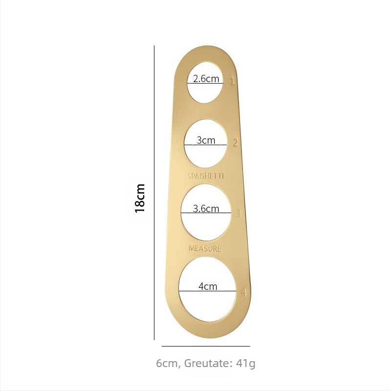 Rigla pentru paste cu patru găuri, oțel inoxidabil 430, design modern simplu, logo imprimabil