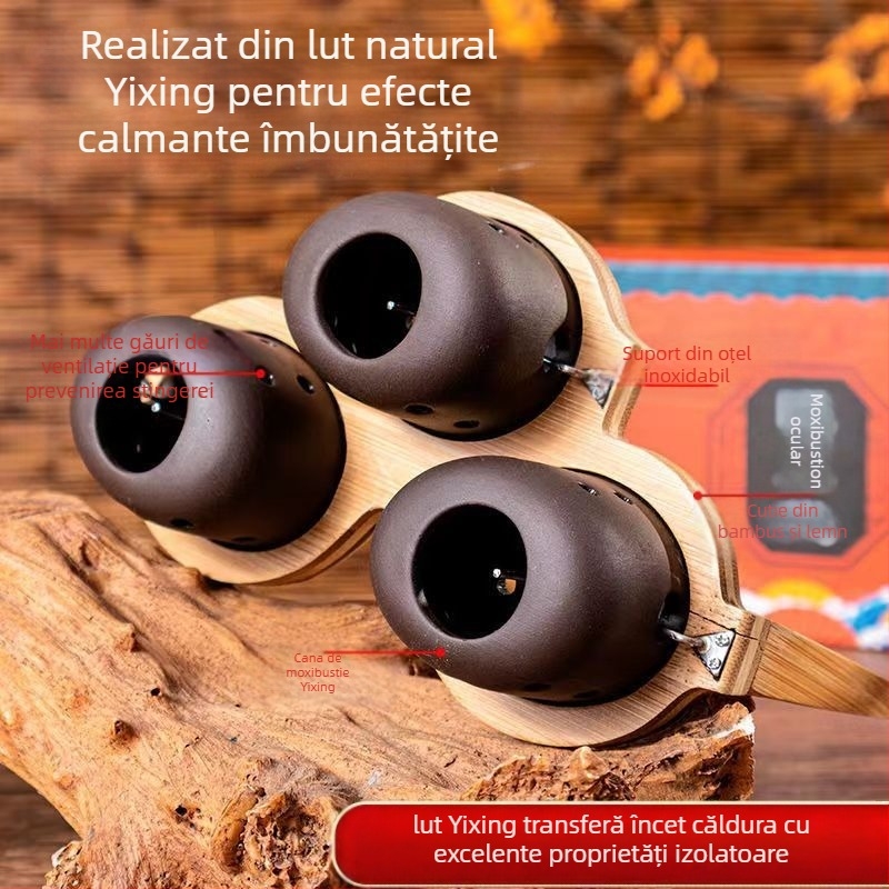 Dispozitiv portabil de moxibustie ocular, 2-3 orificii, pachet de 50 bucăți