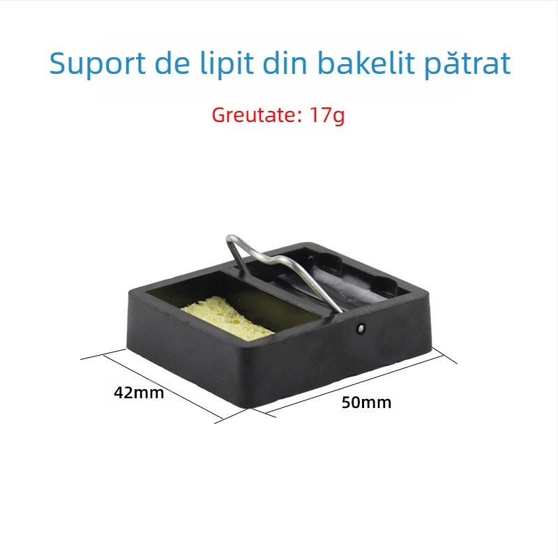 Raft din metal pentru fier de lipit, suport pătrat în formă de Y, finisaj emailat, compatibil cu suporturi pentru fier de lipit, marcă Neutral