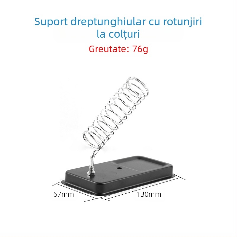 Raft din metal pentru fier de lipit, suport pătrat în formă de Y, finisaj emailat, compatibil cu suporturi pentru fier de lipit, marcă Neutral