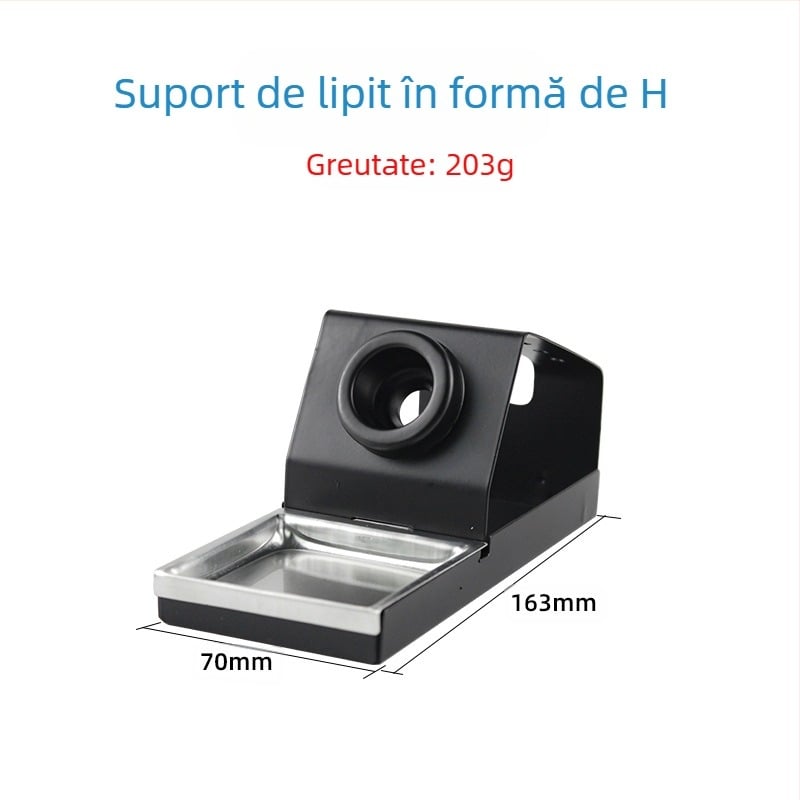 Raft din metal pentru fier de lipit, suport pătrat în formă de Y, finisaj emailat, compatibil cu suporturi pentru fier de lipit, marcă Neutral