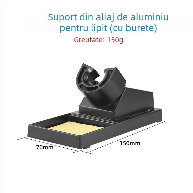 Raft din metal pentru fier de lipit, suport pătrat în formă de Y, finisaj emailat, compatibil cu suporturi pentru fier de lipit, marcă Neutral