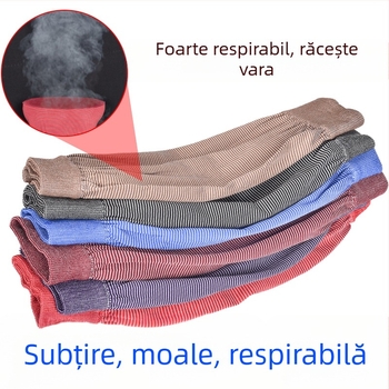 Șorț cu mâneci pentru bucătărie, mâneci elastice tricotate lungi, utilizare anti-murdărire, mărime liberă, stil simplu