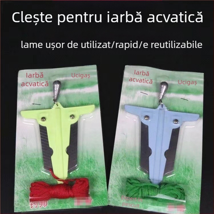 Cuțit de ancoră pliabil, îngroșat, cu patru picioare, patru dinți și patru cârlige de prindere pentru îndepărtarea plantelor acvatice — oțel inoxidabil