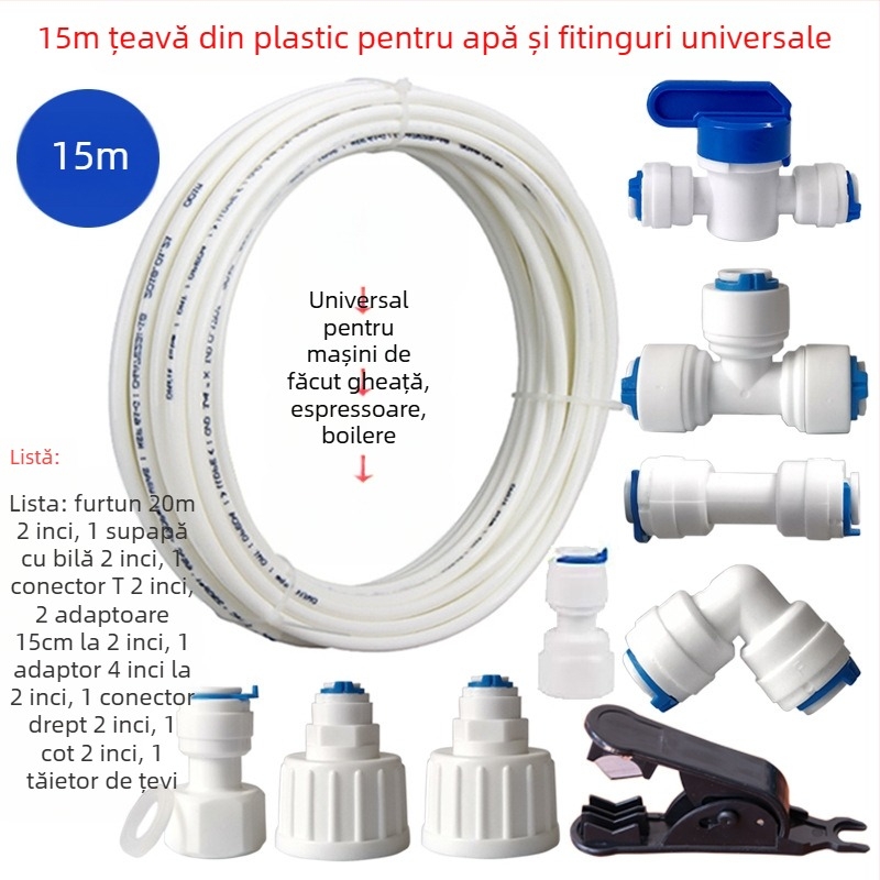 Kit de conectori pentru purificarea apei în țevi, Model 46, material POM alimentar, 1 set
