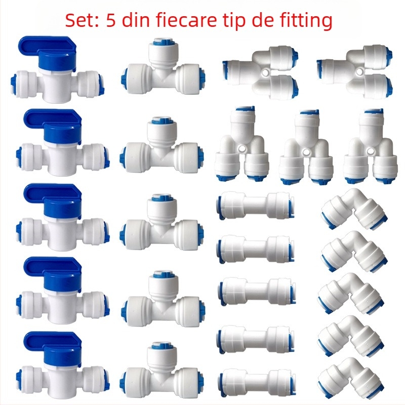Kit de conectori pentru purificarea apei în țevi, Model 46, material POM alimentar, 1 set