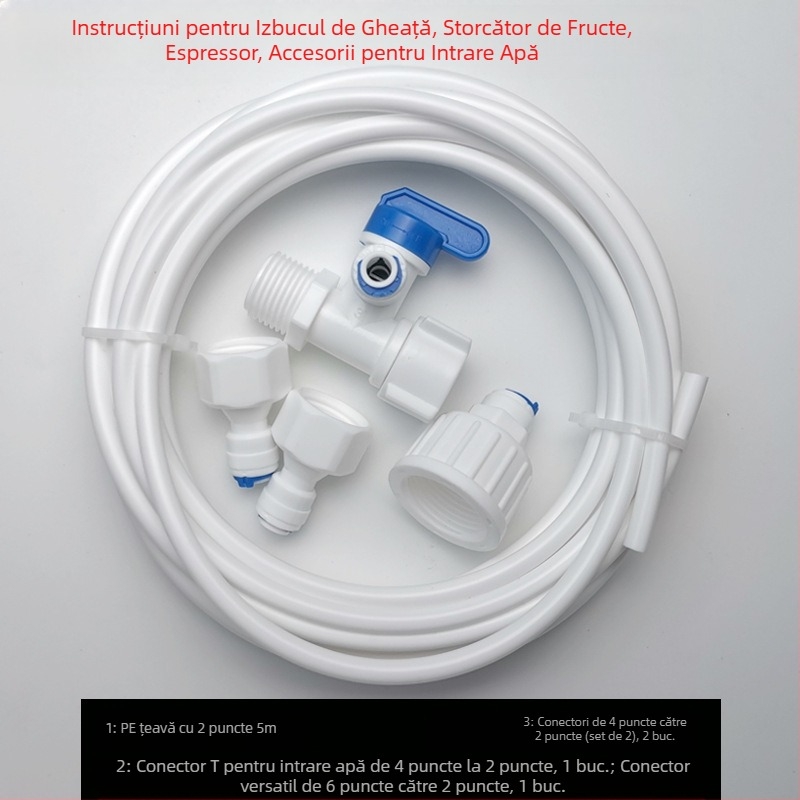 Kit de conectori pentru purificarea apei în țevi, Model 46, material POM alimentar, 1 set