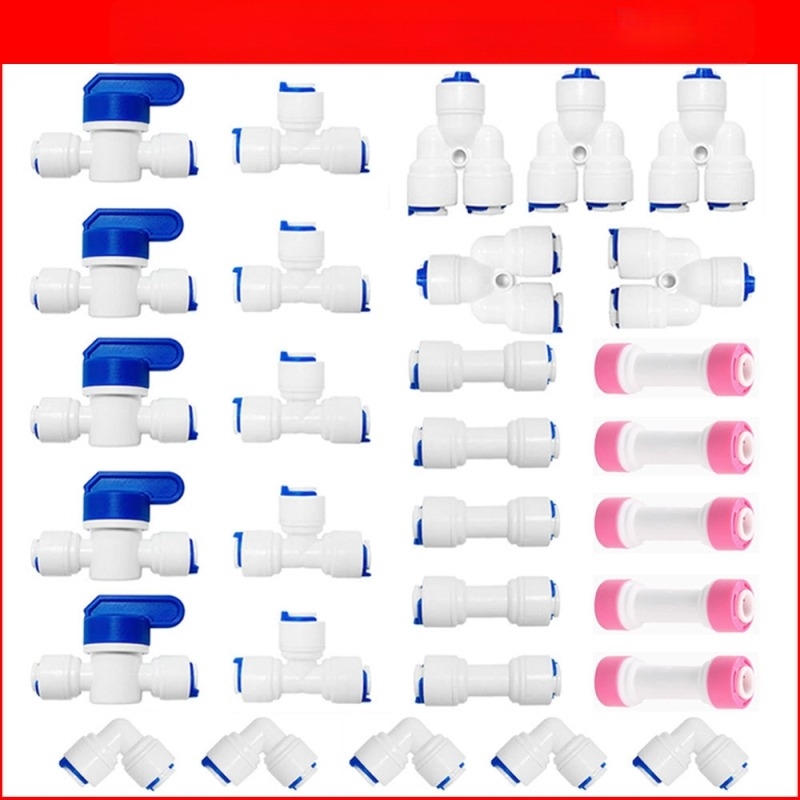 Kit de conectori pentru purificarea apei în țevi, Model 46, material POM alimentar, 1 set