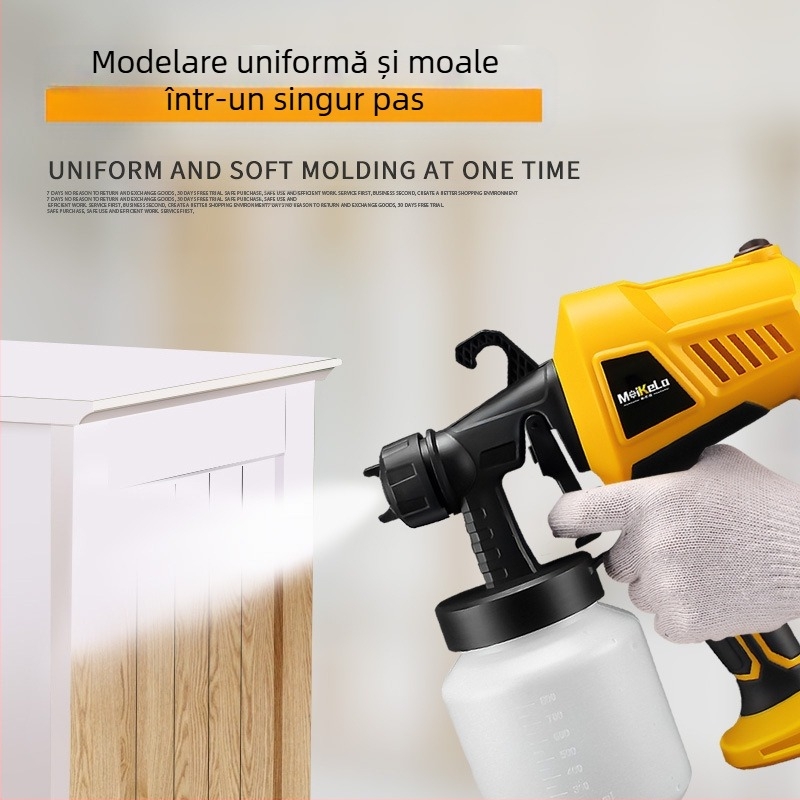 Mekla Pistol electric de vopsire pentru uz casnic, pulverizare uniformă, atomizare fină