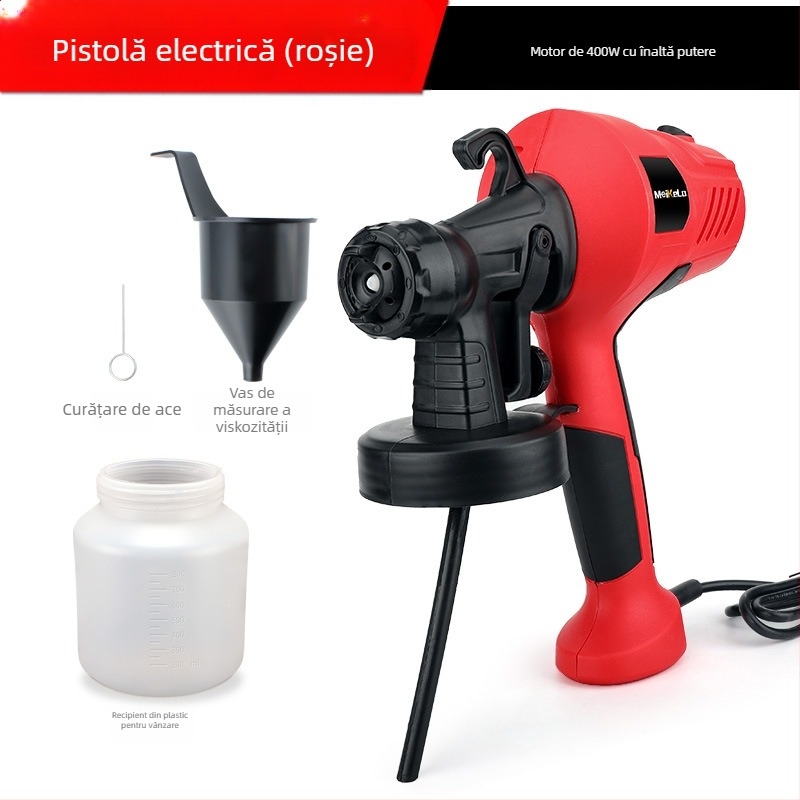 Mekla Pistol electric de vopsire pentru uz casnic, pulverizare uniformă, atomizare fină
