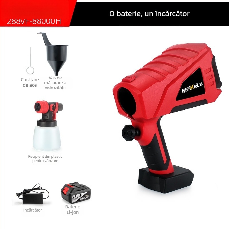 Mekla Pistol electric de vopsire pentru uz casnic, pulverizare uniformă, atomizare fină