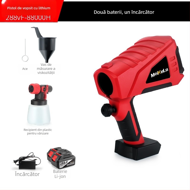 Mekla Pistol electric de vopsire pentru uz casnic, pulverizare uniformă, atomizare fină
