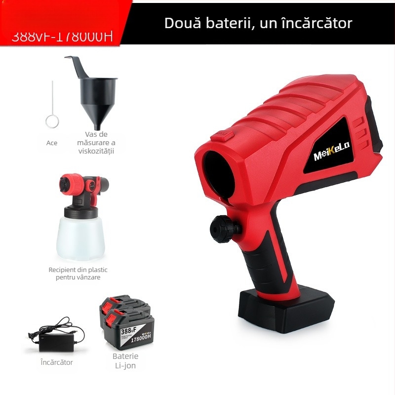 Mekla Pistol electric de vopsire pentru uz casnic, pulverizare uniformă, atomizare fină