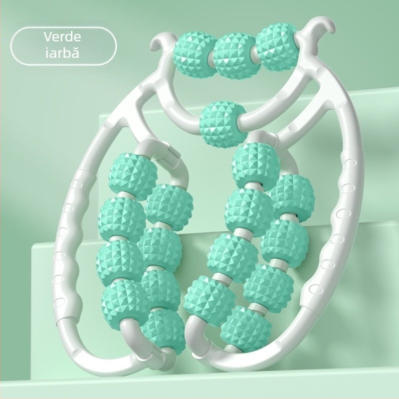 Masajer pentru picioare cu două rânduri de role circulare; Material: PP și copolipropilenă; Brand: Sai Yue Kang