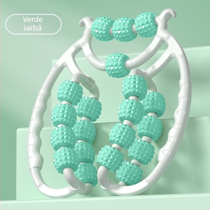 Masajer pentru picioare cu două rânduri de role circulare; Material: PP și copolipropilenă; Brand: Sai Yue Kang