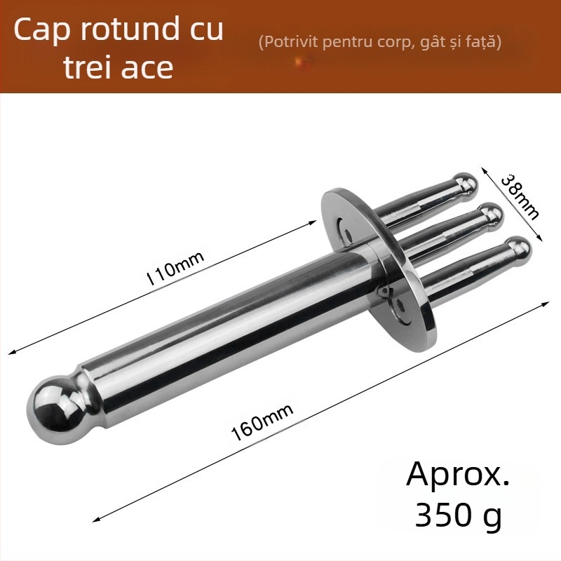 anisa Furculă magnetică de masaj pentru meridiane — terapie acupoint cu două și trei arcuri, capete rotunde de masaj pentru gât, spate, talie și picioare