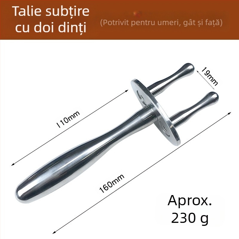 anisa Furculă magnetică de masaj pentru meridiane — terapie acupoint cu două și trei arcuri, capete rotunde de masaj pentru gât, spate, talie și picioare