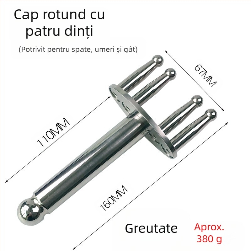 anisa Furculă magnetică de masaj pentru meridiane — terapie acupoint cu două și trei arcuri, capete rotunde de masaj pentru gât, spate, talie și picioare