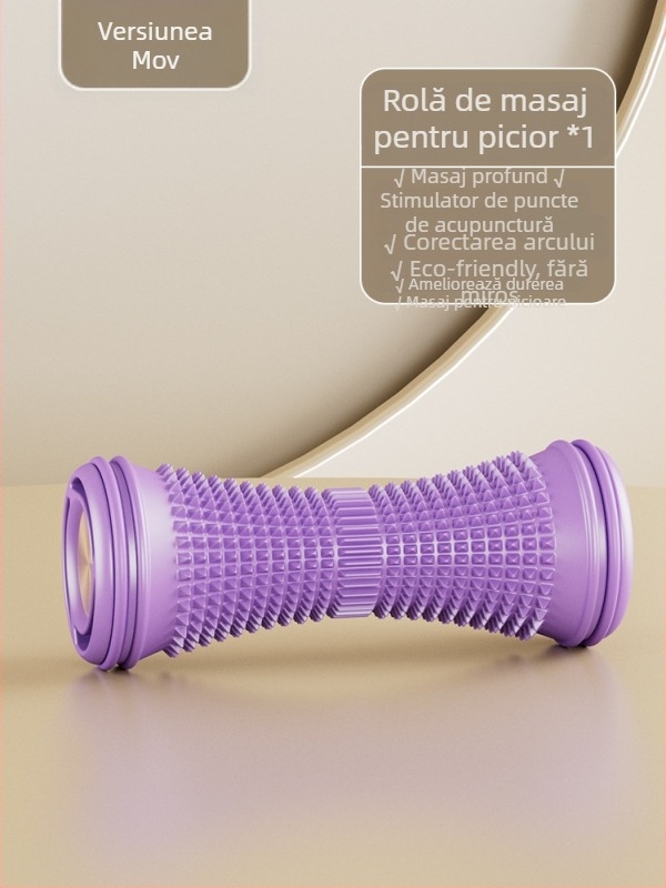 Accesorii de yoga: rolă de masaj pentru talpă și minge de fascie pentru antrenarea arcului plat al piciorului | Kangyi