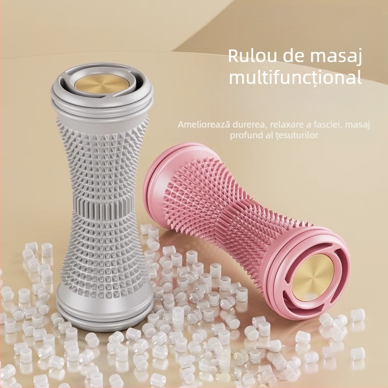Accesorii de yoga: rolă de masaj pentru talpă și minge de fascie pentru antrenarea arcului plat al piciorului | Kangyi