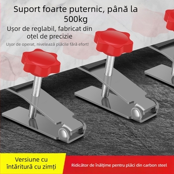 Huiyu Instrument de nivelare a plăcilor – oțel crom-vanadiu, scop universal, potrivit pentru montaj la domiciliu