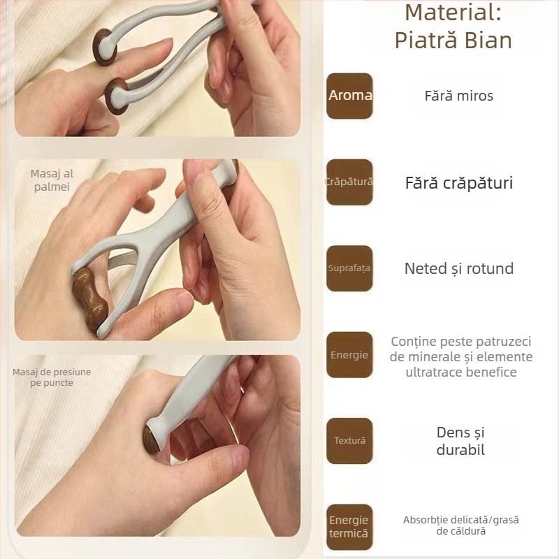 Gua sha instrument pentru degete – masaj Bianstone, 50 g