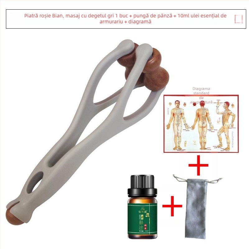 Gua sha instrument pentru degete – masaj Bianstone, 50 g