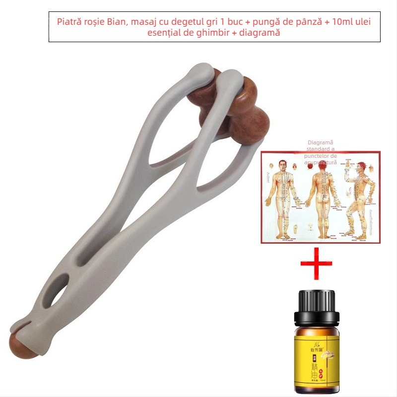Gua sha instrument pentru degete – masaj Bianstone, 50 g
