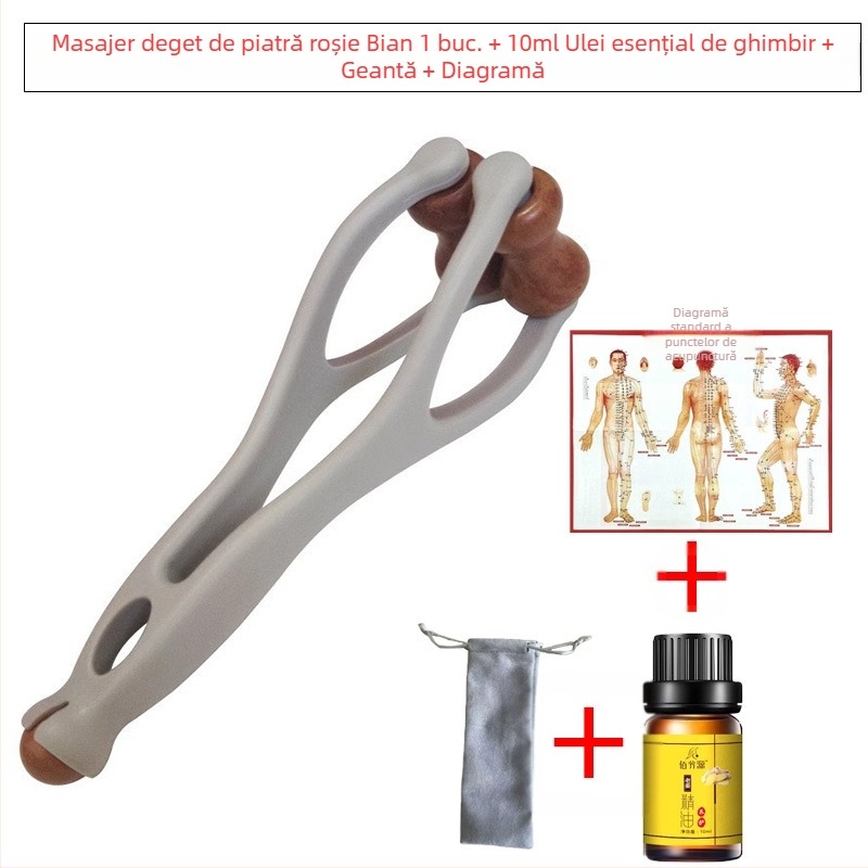 Gua sha instrument pentru degete – masaj Bianstone, 50 g