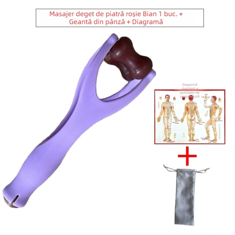 Gua sha instrument pentru degete – masaj Bianstone, 50 g