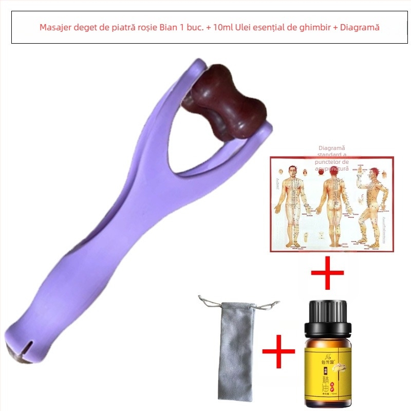 Gua sha instrument pentru degete – masaj Bianstone, 50 g