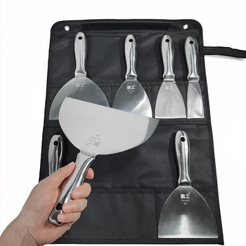 Cuțit plat pentru chit – oțel inoxidabil, calitate alimentară, pentru curățarea prafului și nămolului de pe lame; Peng Gong